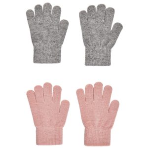 Fingervantar Ull för Barn Flerpack – Rosa/Grå