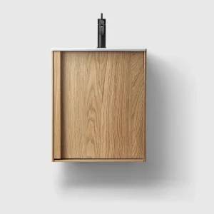 Kommod Haven H2 50 Slim - Oak Wood - Porslinshandfat