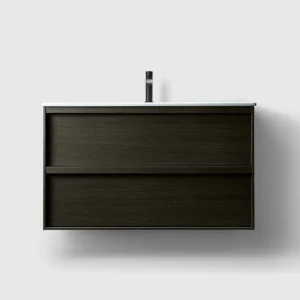 Kommod Haven H2 100 - Dark Wood - Porslinshandfat