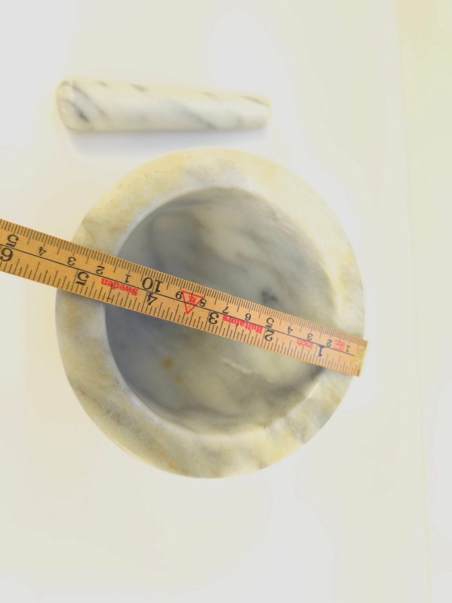 Klassisk mortel i massiv marmor – 13 cm - Bild 4