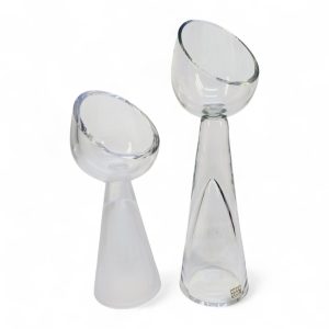 Unika konstglas från Studio Åhus – signerade designpjäser, 25 & 31 cm