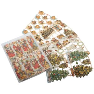 Bokmärken Glitter Änglar Tomtar 5 ark – Olika sorter
