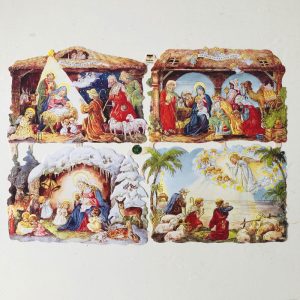 Bokmärken Jul Krubba Religiösa Rektangulära