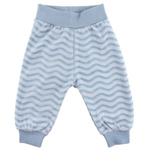 Velour Byxa Baby Blå OEKO-TEX