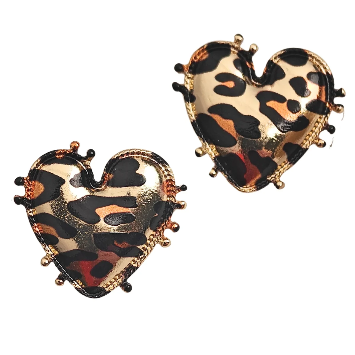 Animal heart GULD - örhängen - Bild 2
