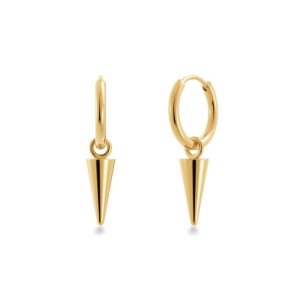 Peak Hoops Mini Gold