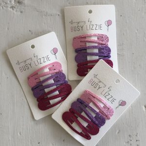 Hårspännen Barn Glitter 6-pack