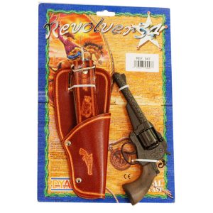 Knallpulver Revolver med hölster 8-skott