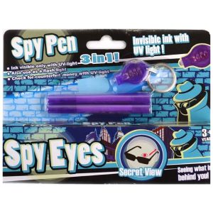 Leksak Spion – Spionpenna, Uv-Lampa, Magiska Solglasögon