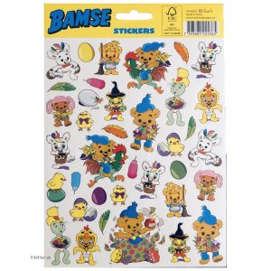 Bamse Stickers Påskmotiv Påskpyssel