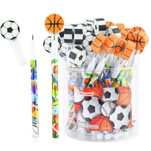 Blyertspenna Barn med Stift / Suddgummi – Boll