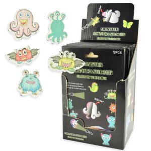 Scratch Paper Stickers Monster – Glow in the dark