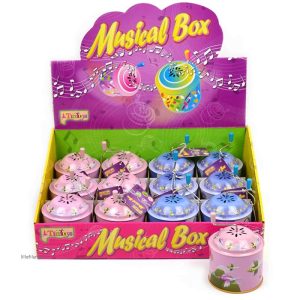 Speldosa med vev Metall – Rosa