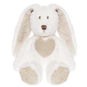 Teddykompaniet Teddy Cream Hjärta Kanin